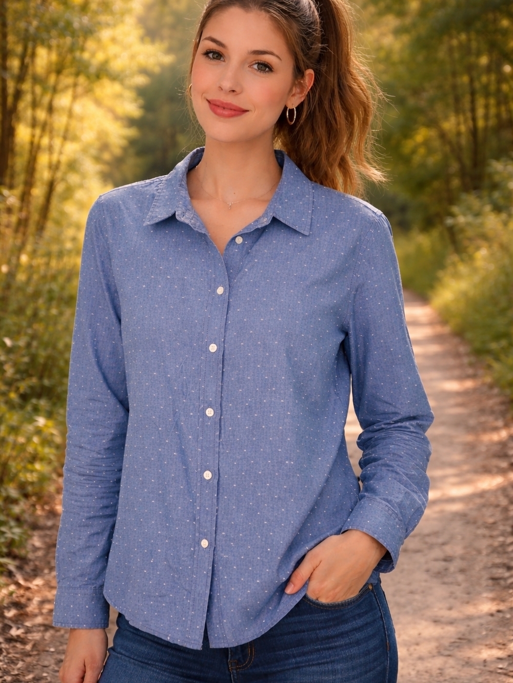 Tommy Hilfiger Dot Button-Down Shirt